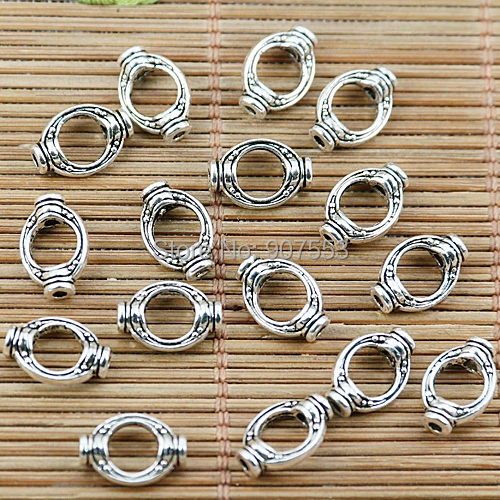 

80pcs tibetan silver tone 2sided spacer frame charms EF1961