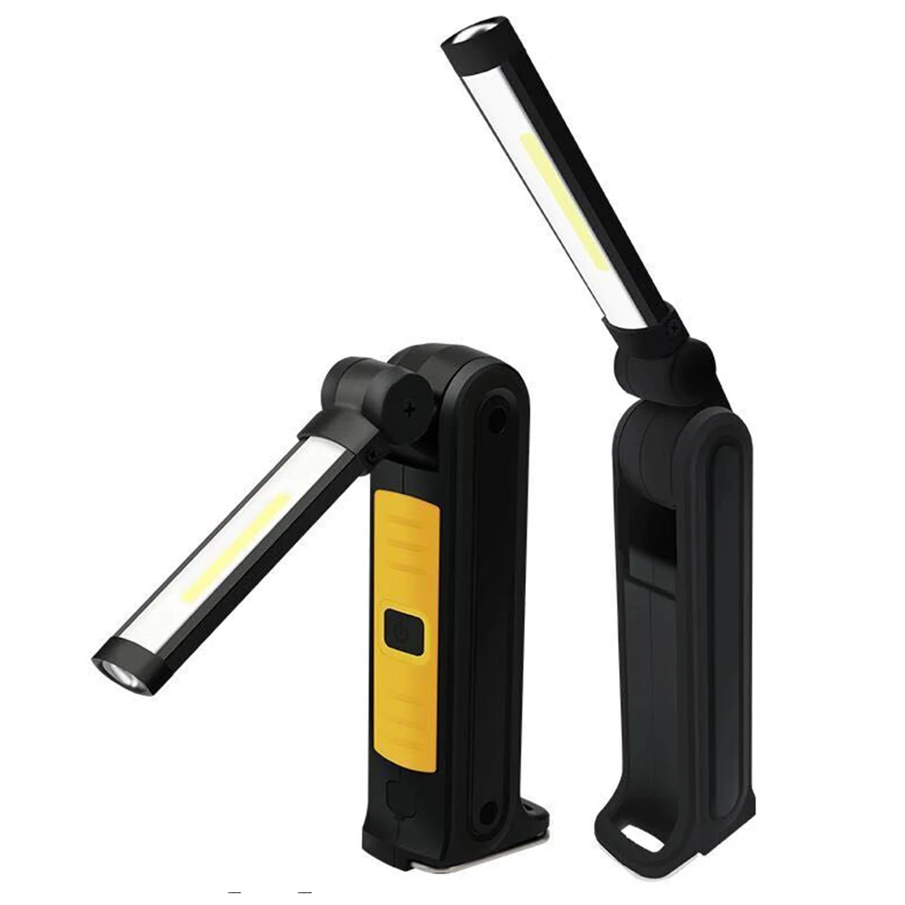 Портативный 4 режима COB флэш-светильник фонарь USB Перезаряжаемый светодиодный рабочий светильник Магнитный COB Lanterna подвесной фонарь с крюком для наружного кемпинга