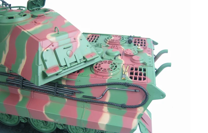 Модель танка Heng Long 1/16 Германия King Tiger RC Модернизированная версия 3888 1 с дымом и