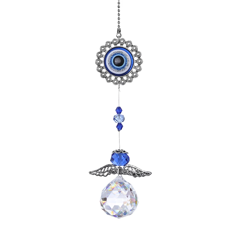 H& D чакра Suncatcher орнамент с индейки злой амулет в виде глаза удачи кулон дома Настенный декор благословение Защита подарок