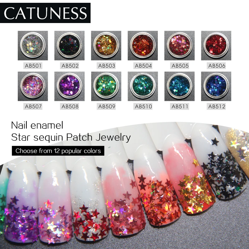 Кошачий блеск для ногтей цветной порошок украшения Блестки 3D Золотые наклейки