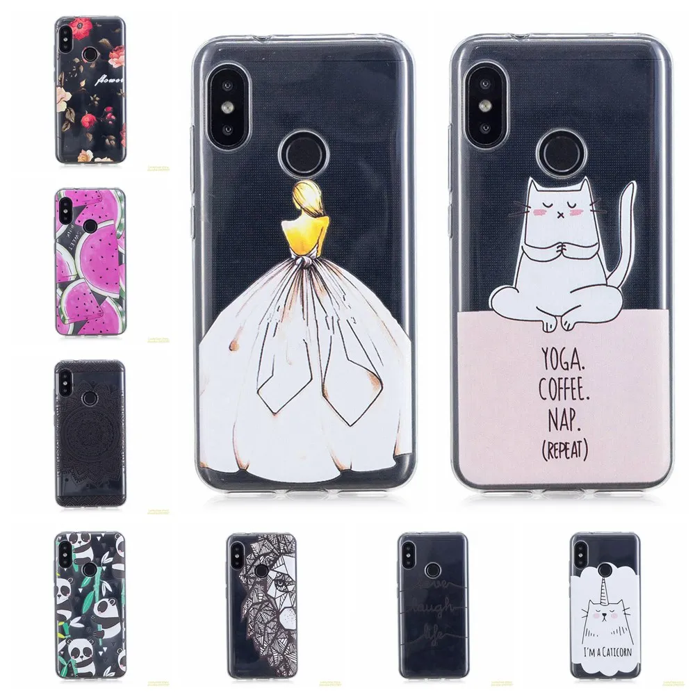 Высокого качества силиконовый чехол для Xiaomi A2 Lite телефон случаях мультфильма