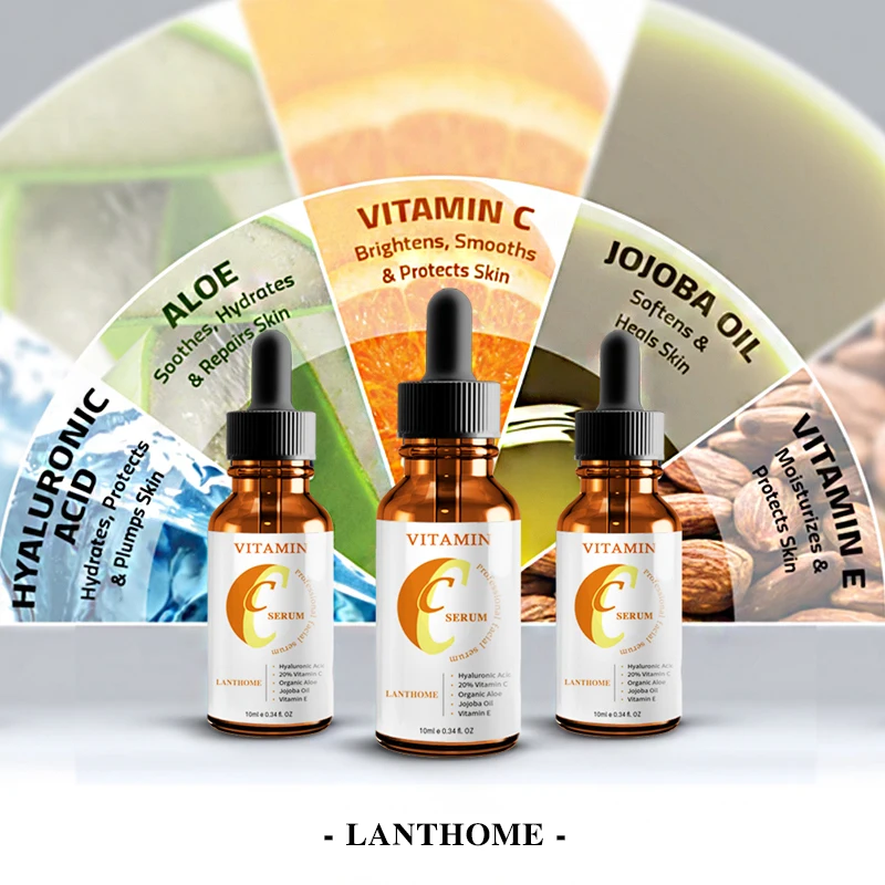 Lantome VitaminC Сыворотка для удаления веснушек против морщин эссенция темных блогов