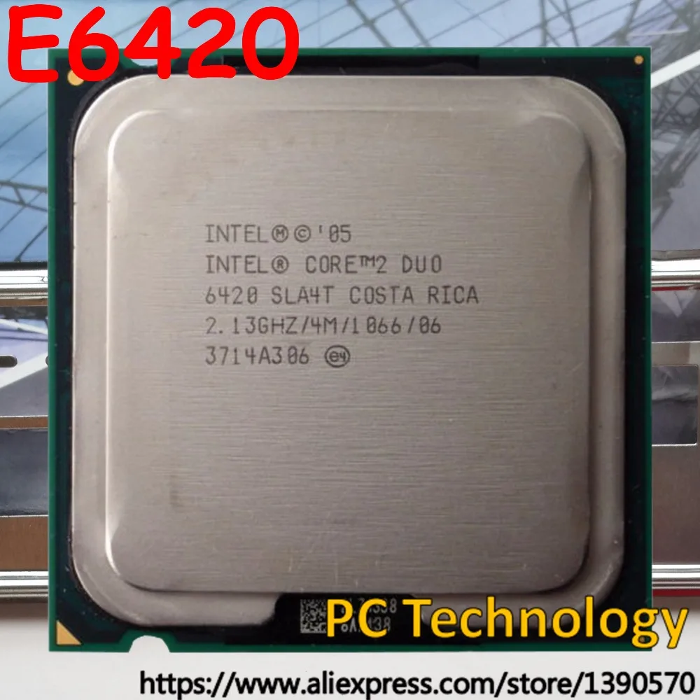 Оригинальный телефон Intel Core 2 Φ E6420 4M Cache/2 13 ГГц/1066 МГц LGA775 Бесплатная доставка в
