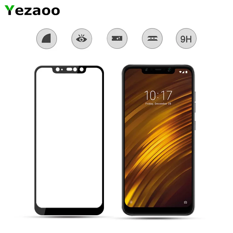 Yezaoo 5D изогнутое закаленное стекло для xiaomi mi 8 SE 6 5X 6X A1 A2 pocophone F1 max 2 mi x 3 mi 8 Защитная пленка для экрана