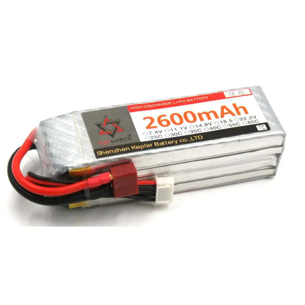 Литий полимерная батарея для радиоуправляемой модели 14 8 в 2600 мАч 25C 35C 60C литий