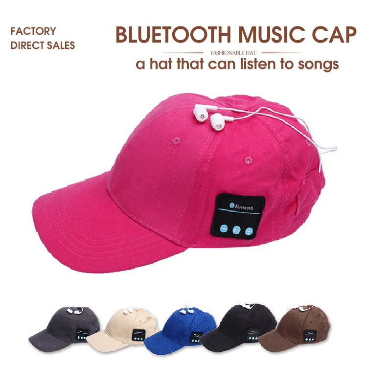 Новая беспроводная bluetooth-шляпа наушники музыкальная Кепка унисекс Спорт на