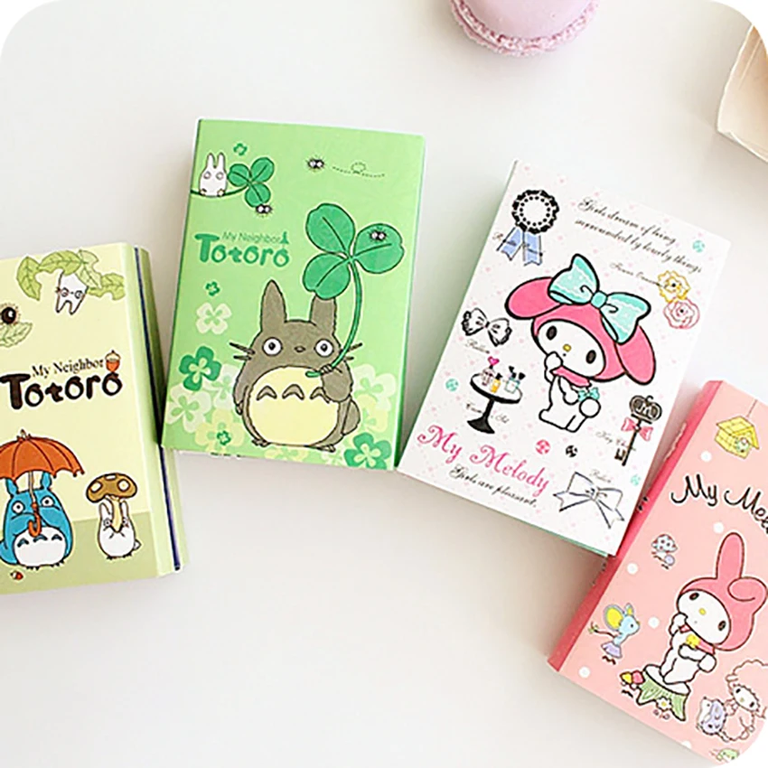 

Cute Cartoon Totoro 6-folding Memo Pad Sticky Notes Bookmark Kids Portable Schedule Notepad Leave Message Paper Stationery