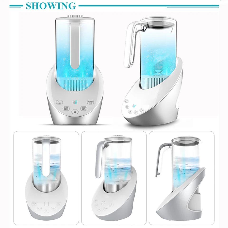 Augienb 1.5L lcd сенсорный Высококонцентрированный кувшин для воды, богатый водородом, генератор ионизатора воды, бытовой фильтр для воды, очиститель