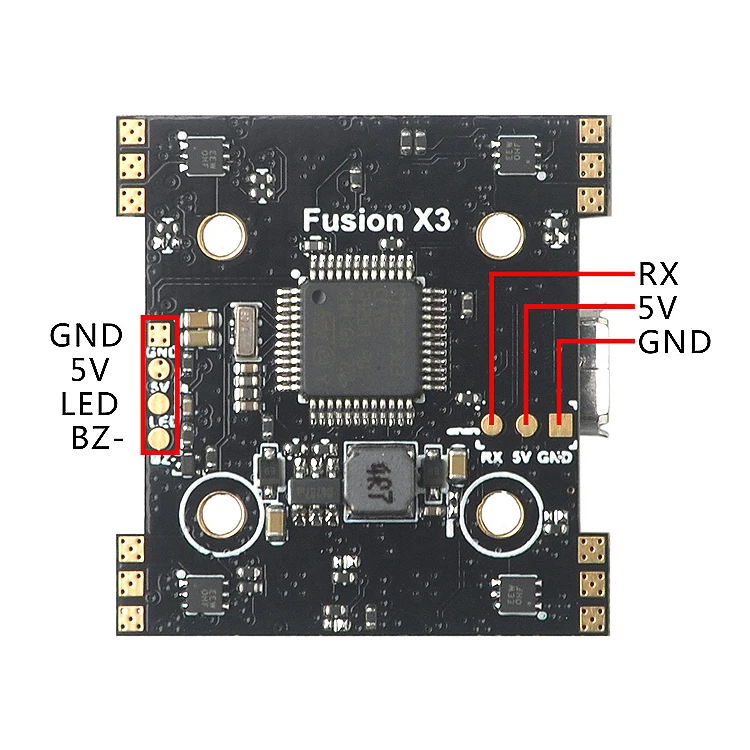 Happymodel Fusion X3 F3 + OSD 1 S бесщеточная плата управления полетом DHOST 4 в ESC для FPV самолетов