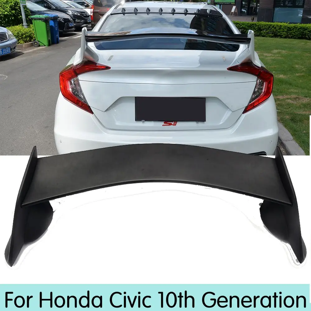 ABS пластик краска картина задний багажник спойлер Подходит для Honda Civic хэтчбек 10th