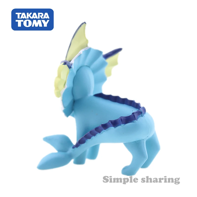 Takara Tomy Tomica Moncolle игровых ЕХ-модель воды Вапореон аниме Рисунок Детские литые