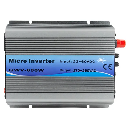 PowMr MPPT функция 600 Вт на сетке галстук инвертор 36VDC(22-60VDC) 72 ячейки 110VAC или 220VAC Выход Чистая синусоида Инвертор с вентилятором - Цвет: 220V (190-260VAC)