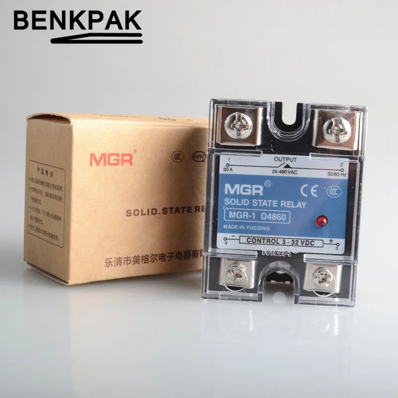 Mager MGR 60A SSR вход 3 32VDC выход 24 480VAC однофазный|relay internet|relay modulerelay design |