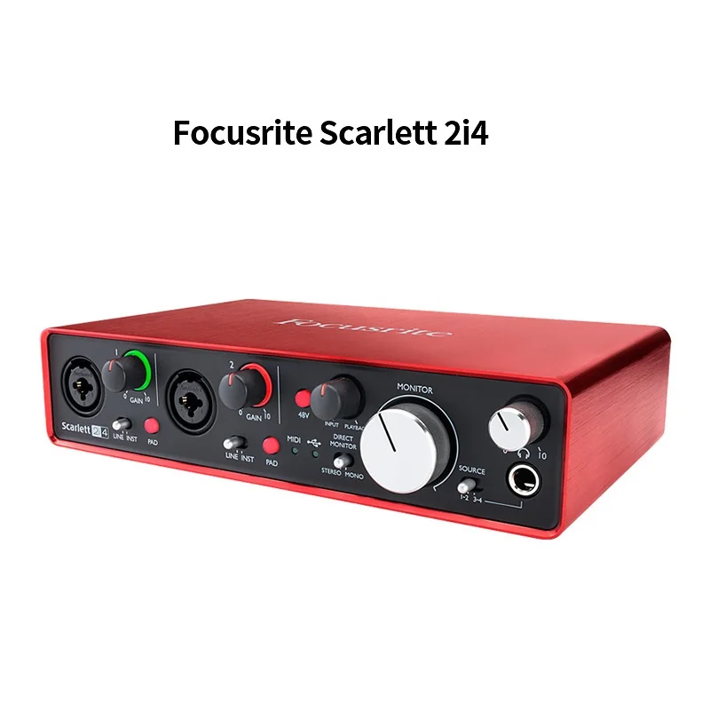 Обновленная новая звуковая карта Focusrite Scarlett 2i4 II 2 го поколения in/4 out с USB