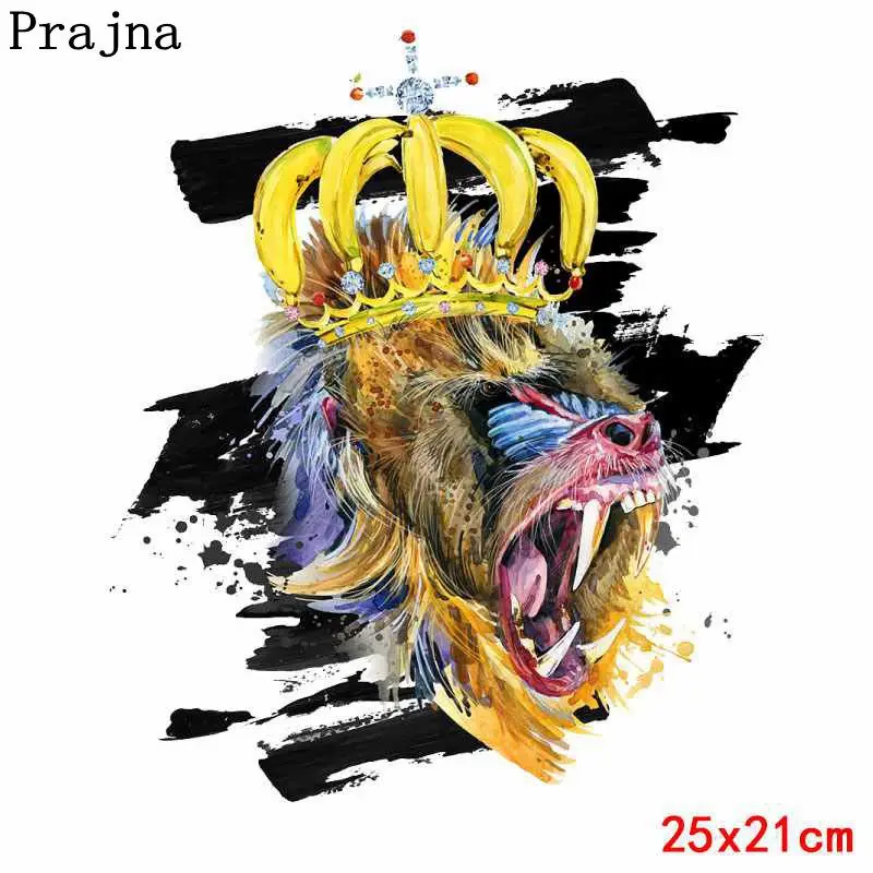 Никелевый Prajna, с единорогом, теплопередача, Тигровое сердце, грудь, совы, глажка, нашивки, череп, панк, термопередача для одежды, сделай сам, футболка - Цвет: Никелевый