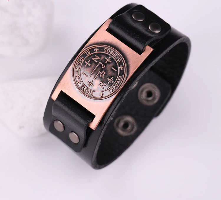 Волшебный амулет Talisman Wicca мужской браслет кожаные модные ювелирные изделия