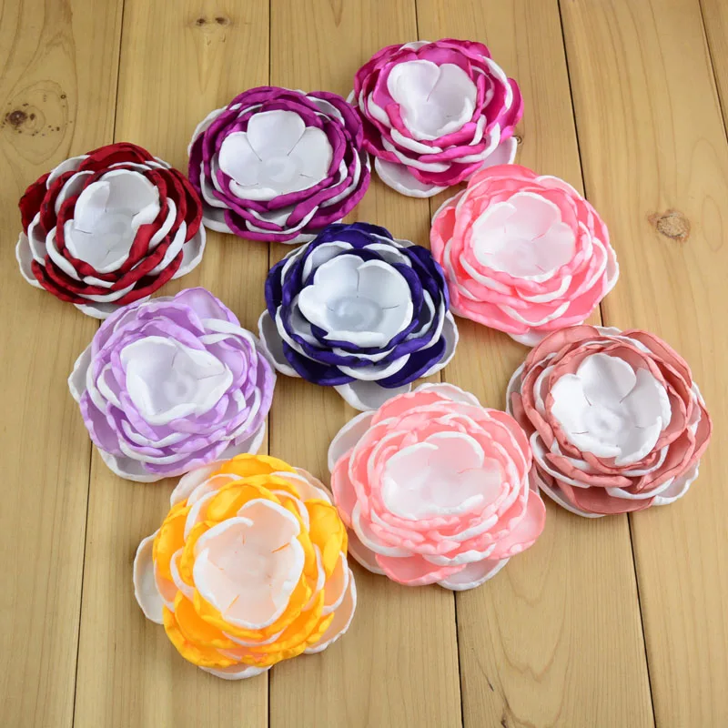 Рождественские подарки 15 шт./лот цветы на голову для девочек 25 цветов 3 75 дюймов