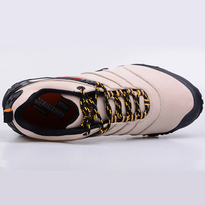 Мужские профессиональные туристические ботинки Merrell из натуральной кожи для пеших походов и восхождений в горы.