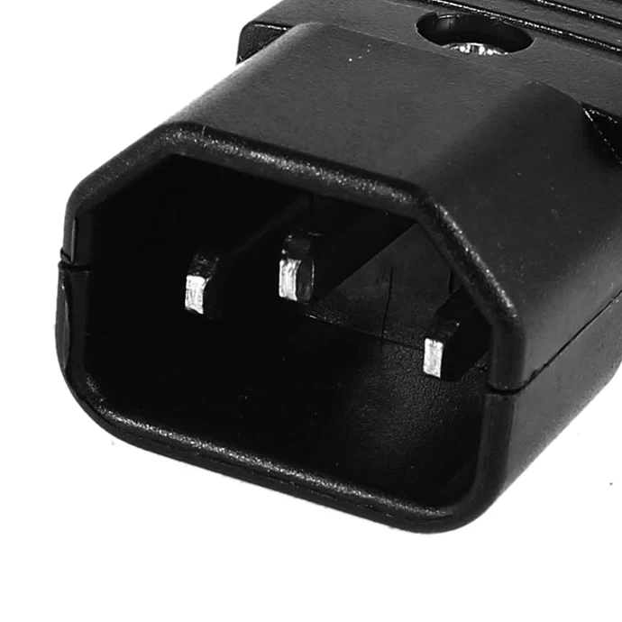 Черный IEC-320 C14 штекер AC мощность на входе разъем 250 В 10A#8