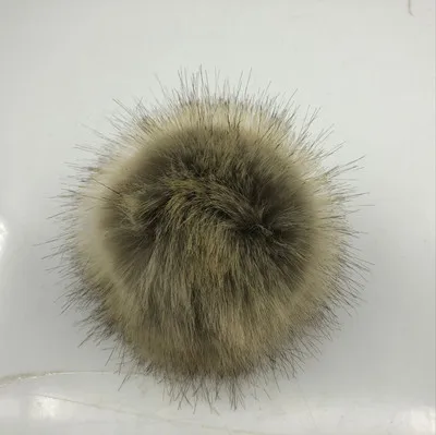 15cm pompom Милая зимняя вязаная шапочка для мамы и ребенка, шапки для мальчиков и девочек, меховые Шишечки, бини с помпоном - Цвет: 15cm pompom