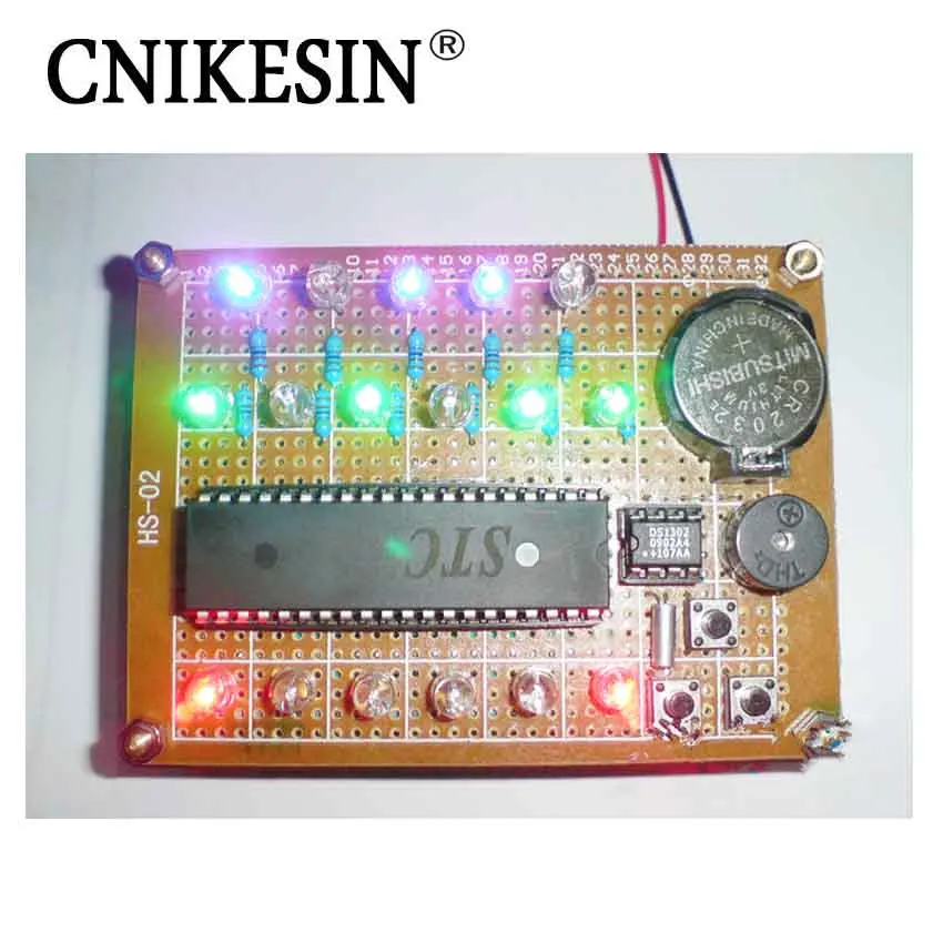 CNIKESIN креативный DIY 51 Singlechip комплект электронного дизайна: красочные бинарные