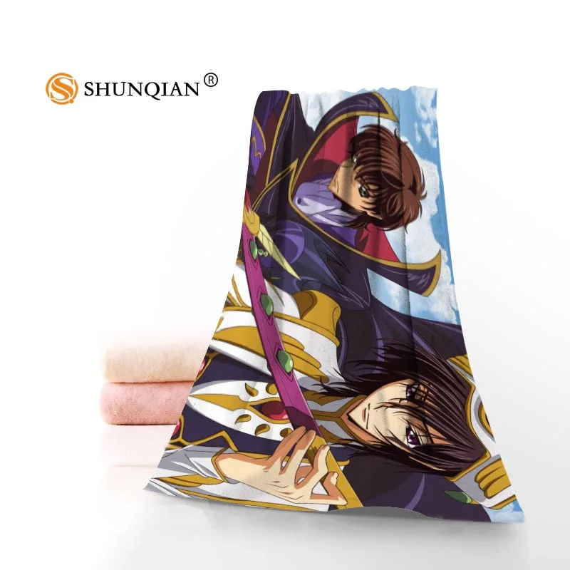 Новый пользовательский Code Geass полотенце с принтом Хлопковое полотенце/банные