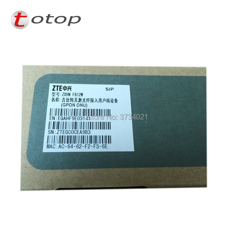 ZTE GPON ONU ZXHN F612W with 2 FE port + 1 voice WIFI and English interface Router | Мобильные телефоны и аксессуары