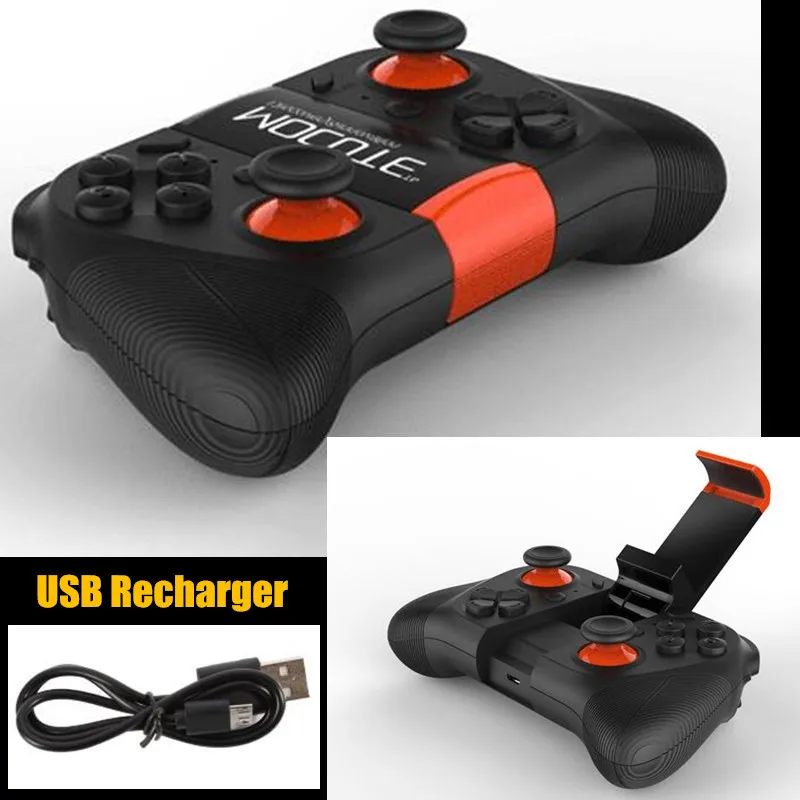 MOCUTE 50 шт. 050 VR игровой коврик Android джойстик Bluetooth управление Лер селфи пульт дистанционного управления затвора геймпад пк смартфон+ держатель