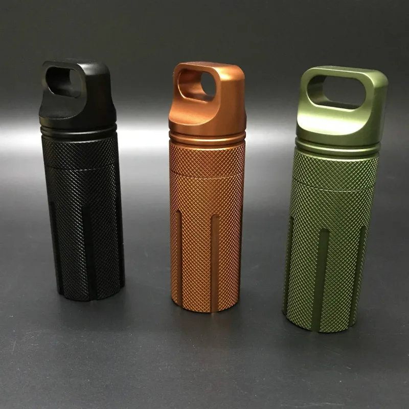 EDC водонепроницаемый Survive seal box Контейнер капсула сухой Чехол для бутылки Открытый Поход лагерь медицина матч таблетки держатель для хранения багажник