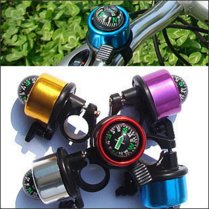 Новый велосипедный автомобильный звонок из алюминиевого сплава с компасом