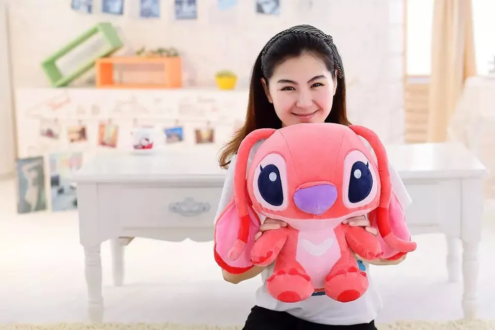 Низкая цена 55 см Kawaii животные Стич плюшевые куклы игрушки Аниме куклы 55 см милые плюшевые игрушки для детей подарок на день рождения