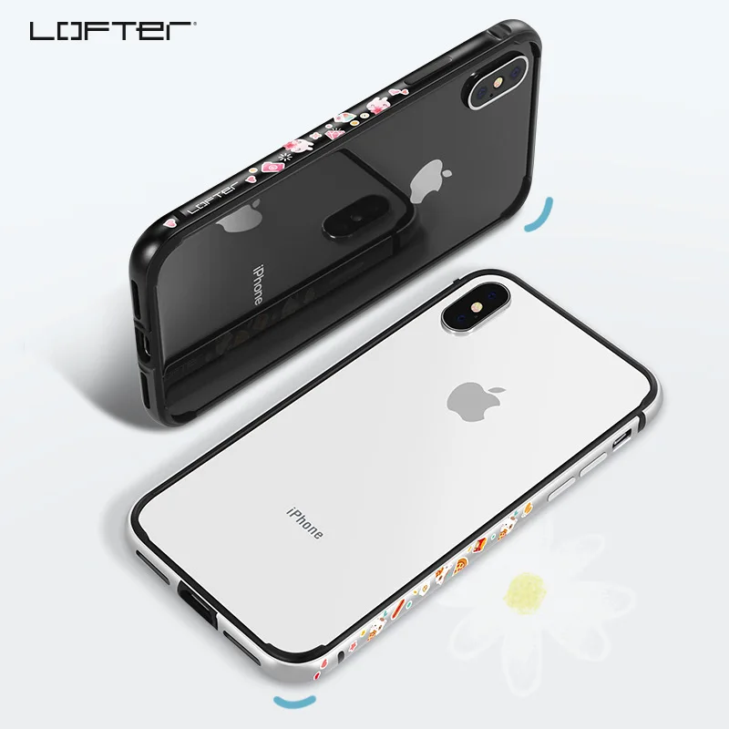 Мультяшный металлический бампер для телефона для iPhone X XS, алюминиевая рамка, противоударные чехлы для телефонов для iPhone XS MAX, защитный чехол, чехол