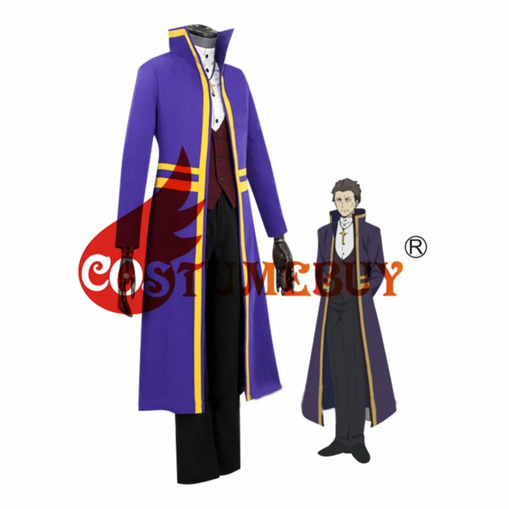 CostumeBuy аниме ангелы смерти Авраам серый великолепный Карнавальный костюм для