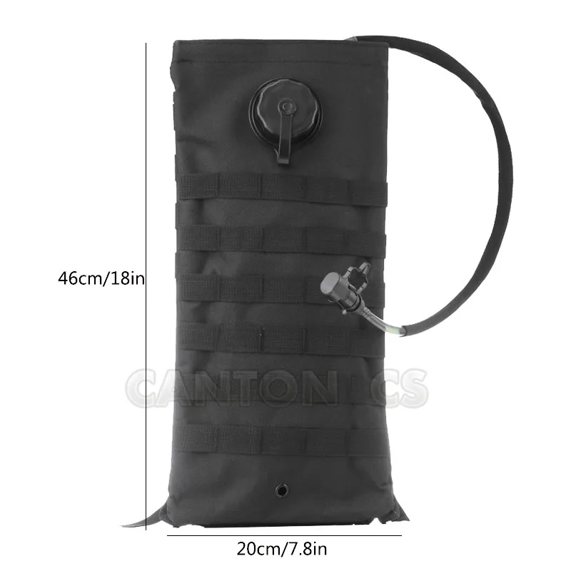 Black 2.5L тактический военный MOLLE гидратационный рюкзак для походов на открытом воздухе, походный водный рюкзак, велосипедный верблюжья сумка для воды - Цвет: Black