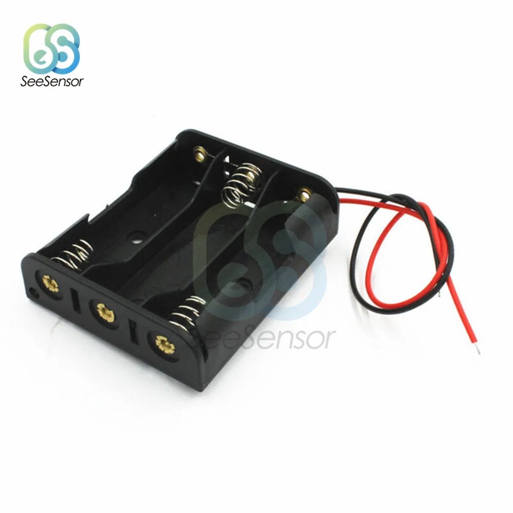 Ящик для хранения аккумуляторных батарей 2 шт. чехол типа АА органайзер с 1 3 4