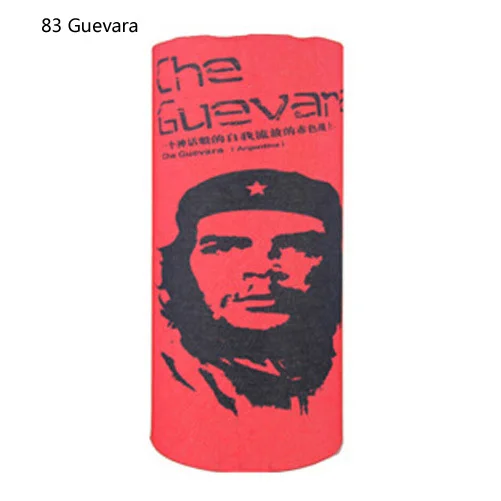 83 Red Guevara WEST BIKING, спортивный, с черепом, впитывающий, бесшовный, для велоспорта, велосипедная вуаль, для езды на велосипеде, головной шарф, маски для лица, бандана для кемпинга, походный шарф - Цвет: 83 Red Guevara