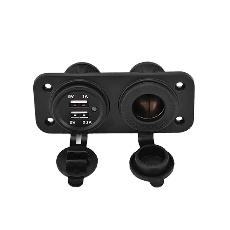 12V двойная USB розетка для автомобильного прикуривателя Разветвитель зарядное