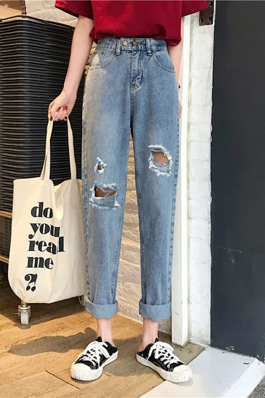 

Cheap wholesale 2019 new Spring Summer Autumn Hot selling women's fashion casual Denim Pants FP2726