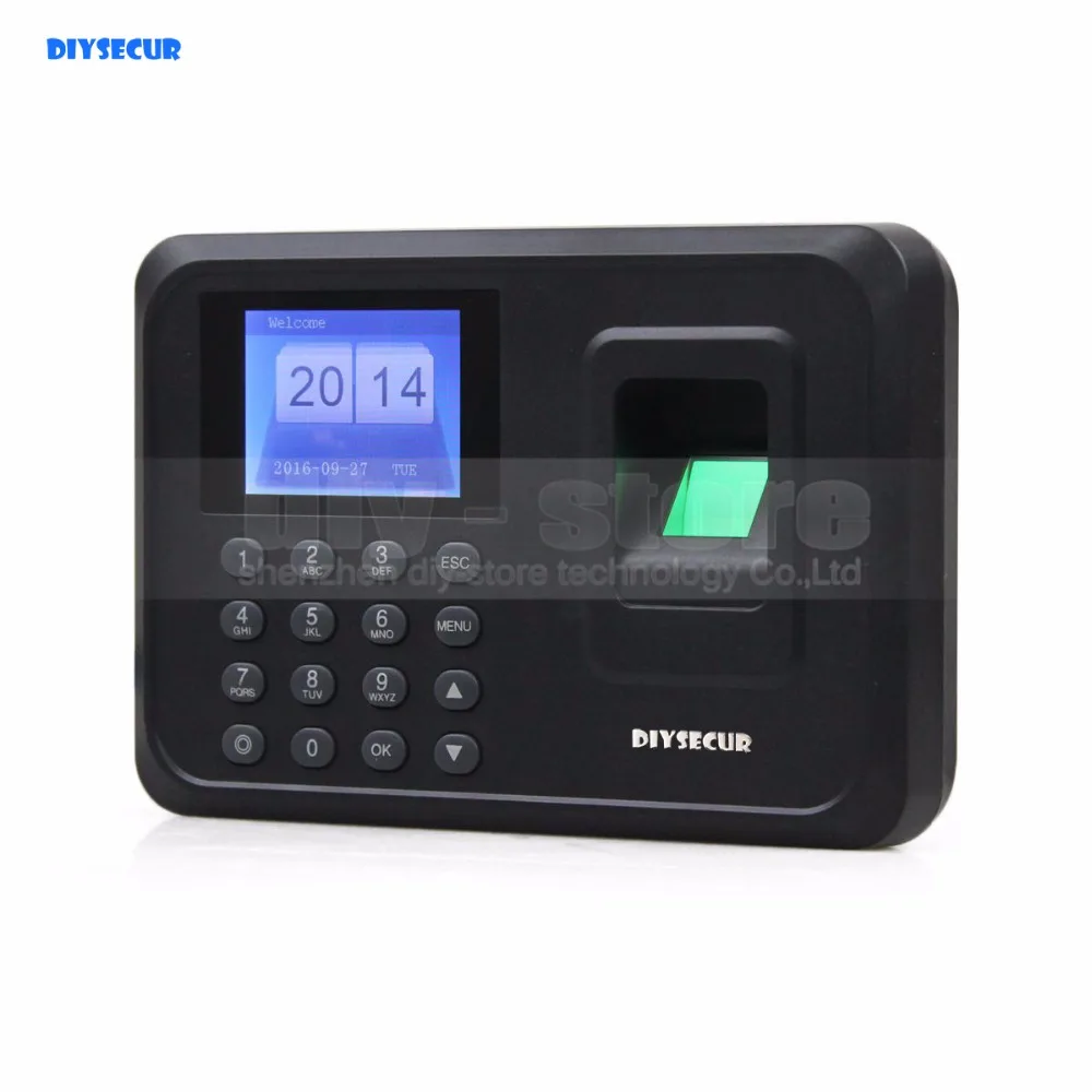 DIYSECUR LCD биометрическая машина для отпечатков пальцев | Безопасность и защита