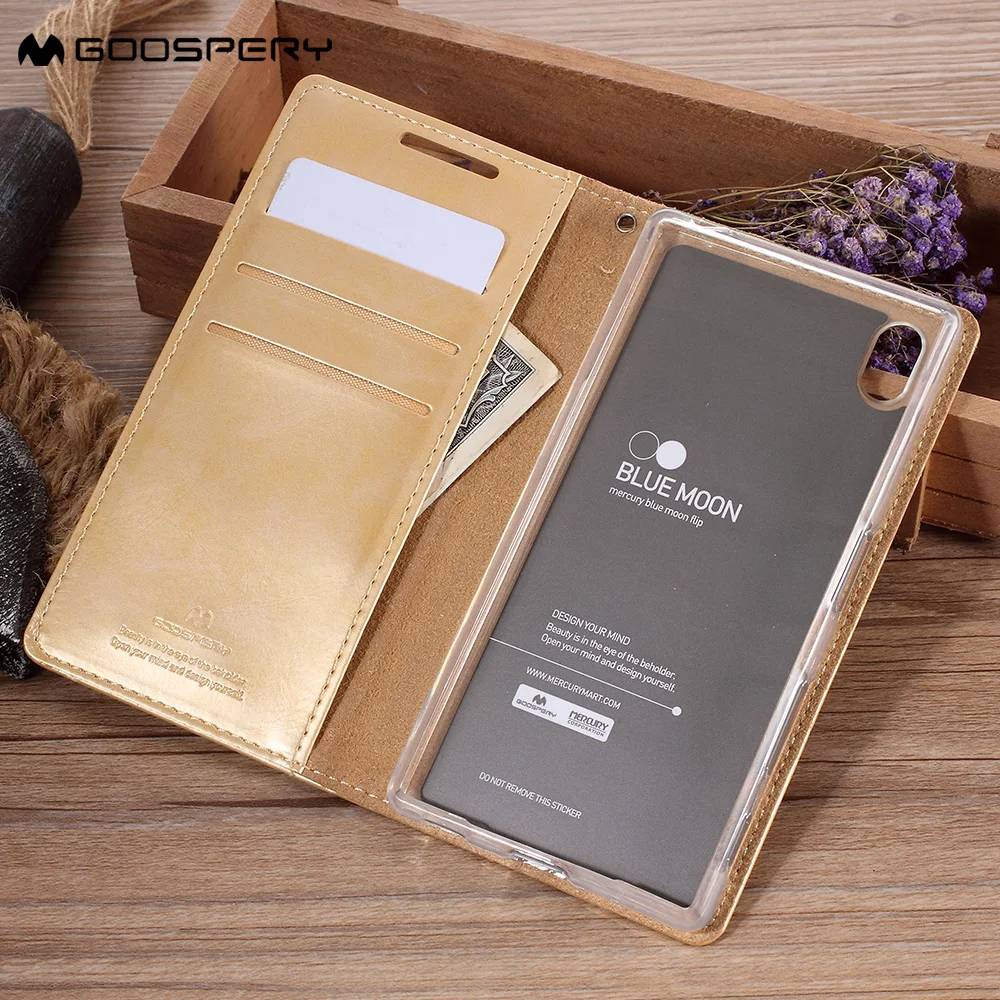 MERCURY Чехол для sony Xperia M4 Aqua Марка Стенд Бумажник искусственная кожа флип чехол
