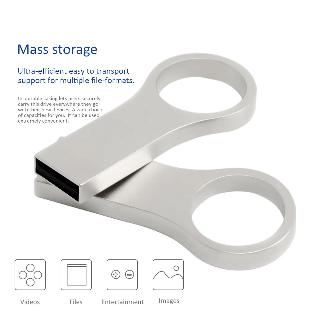 USB флеш накопитель LEIZHA в металлическом корпусе 64 ГБ 32 16 8 4 Гб|USB флэш-накопители| |
