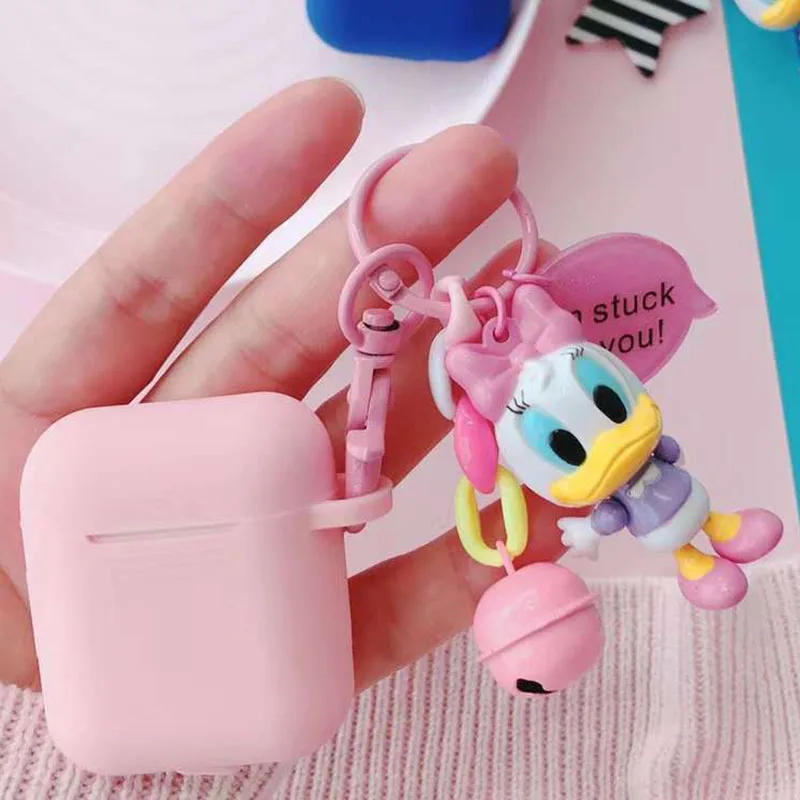 8 Милый силиконовый наушник чехол для Apple Airpods чехол Bluetooth наушники защитный чехол для Airpods 1/2 брелок с фигурками из мультфильмов - Цвет: 8
