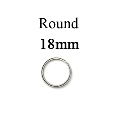 Round18mmTi TiTo титановый сплав EDC брелок Открытый Портативный Брелок Круг octangle инструменты для кемпинга диаметр 18 или 22 мм - Цвет: Round18mmTi