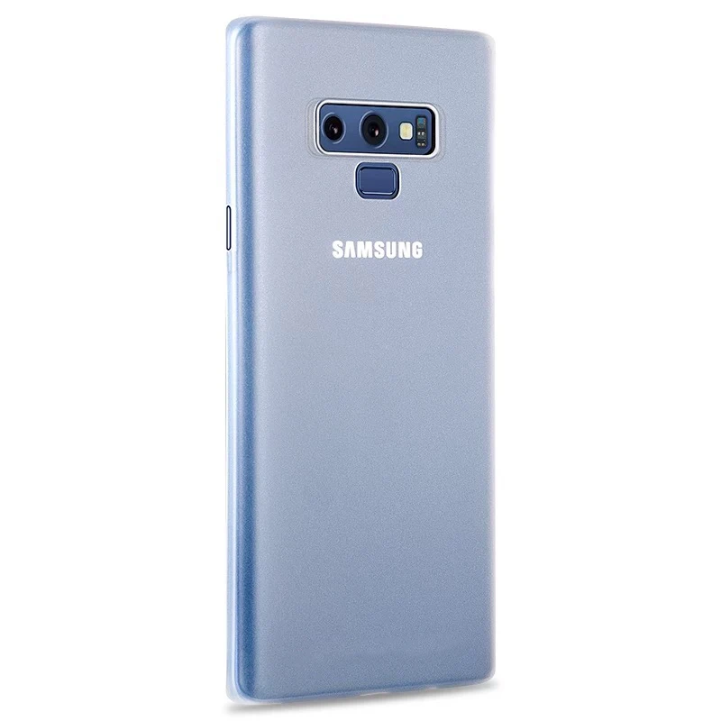 Белый 0,3 мм ультра тонкий чехол для телефона samsung Galaxy S8 S9 Plus Note 8 9 матовая прозрачная жесткая полная крышка тонкий чехол для телефона - Цвет: Белый