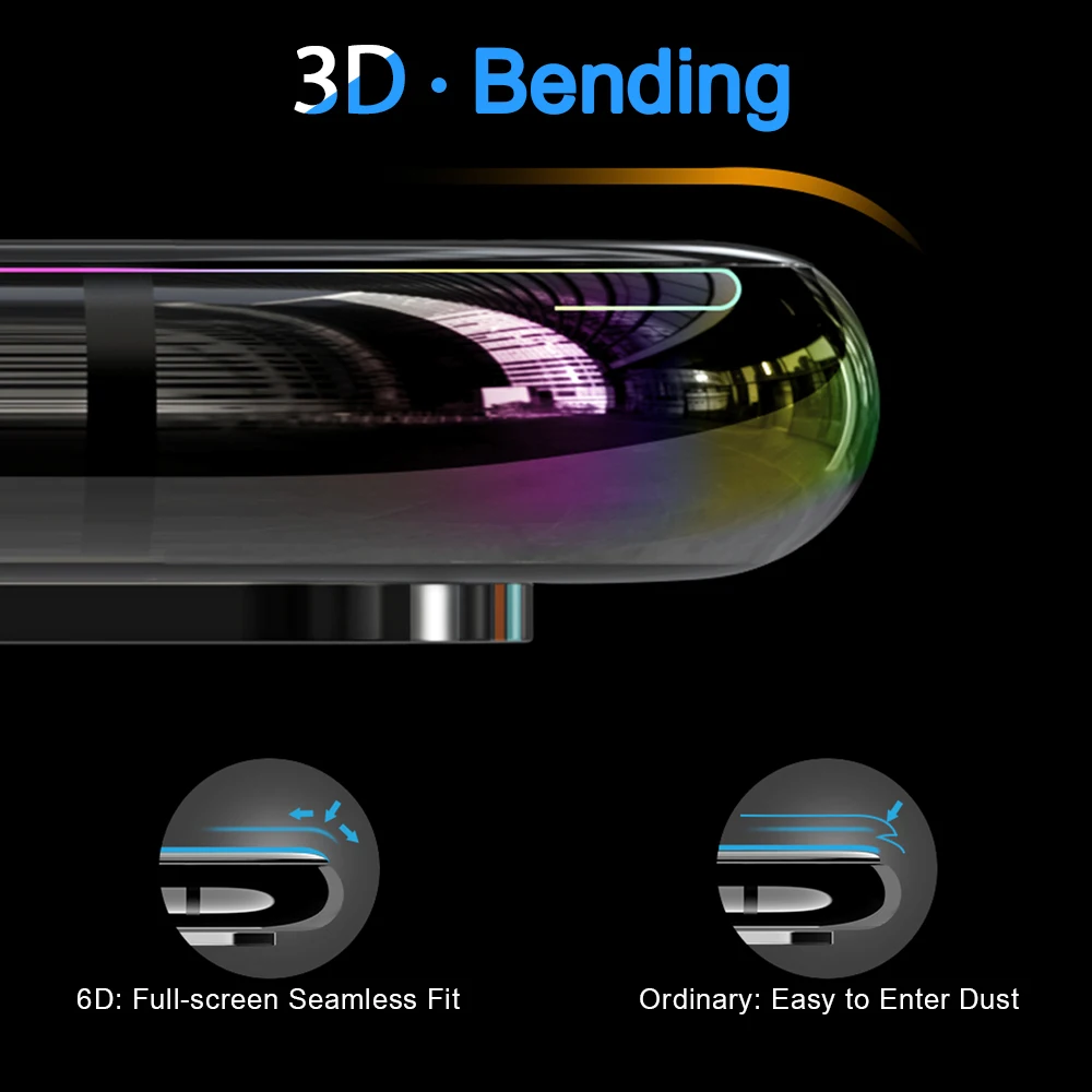 SMORSS 2 шт. Защитная пленка для iphone X 3D поверхность обновленная версия Полный экран