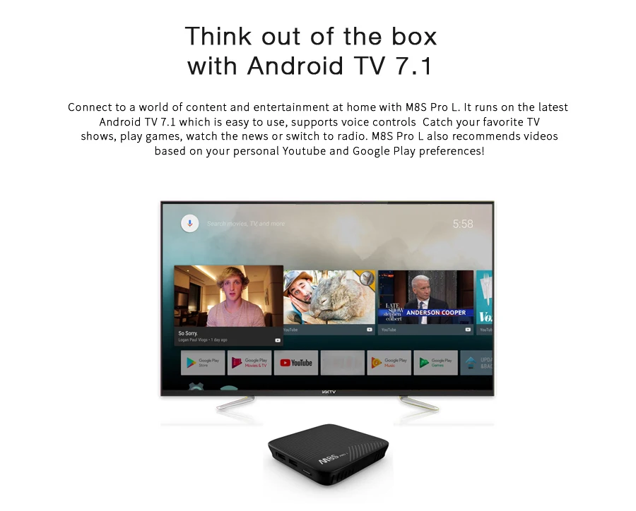 MECOOL M8S PRO L Android 7,1 Amlogic S912 tv Box 3 Гб 16 Гб/32 ГБ rom Голосовое управление HD 4K Smart tv Box 2,4G 5G WiFi медиаплеер