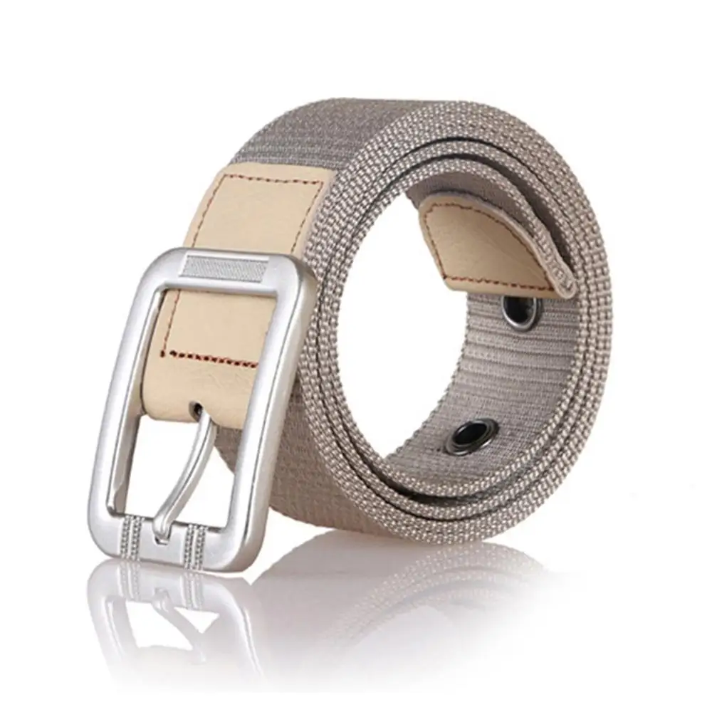 Мужской холщовый ремень FAJARINA с пряжкой язычком ремни для мужчин цвета