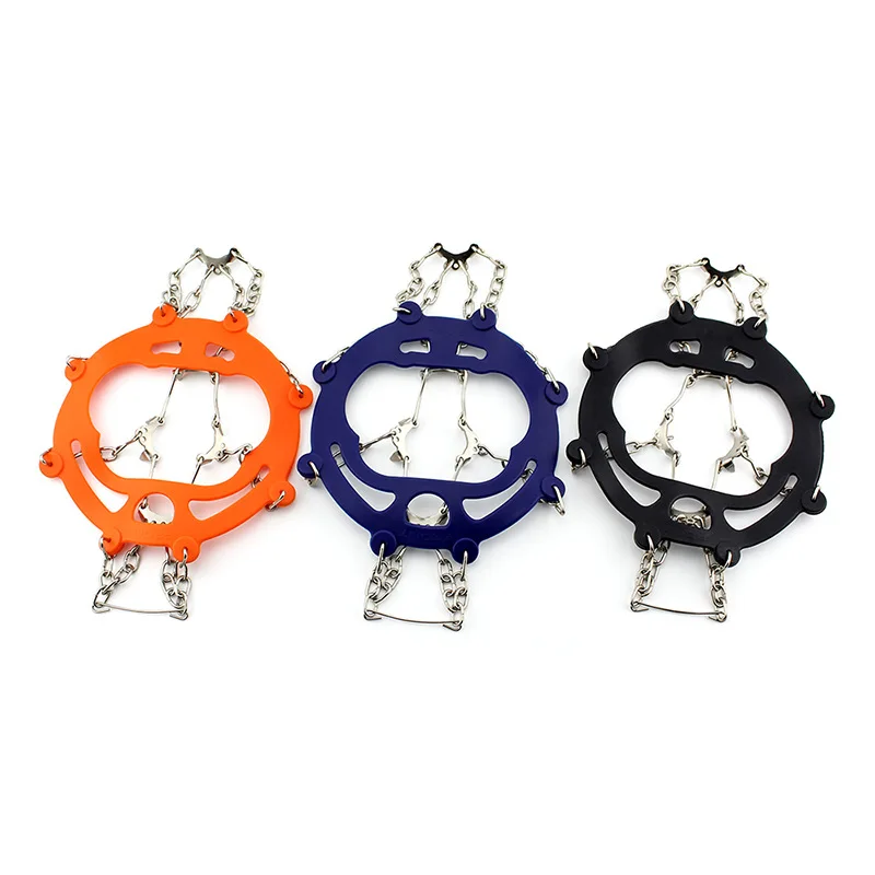 Зимние уличные обувь для альпинизма 10 зуб анти-скольжения подошв цепочка с