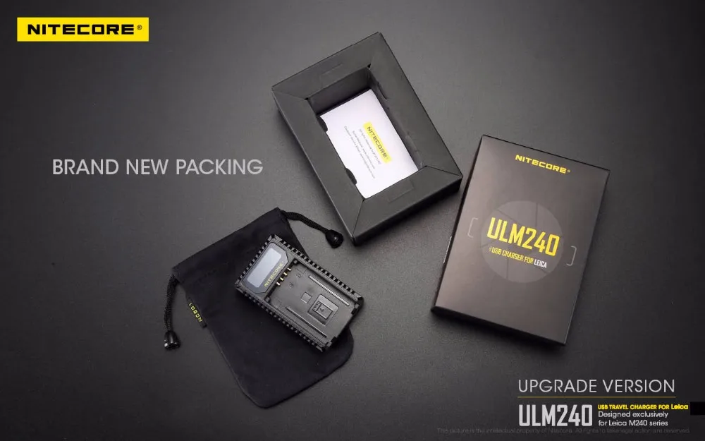 Nitecore ULM240 USB зарядное устройство для Leica BP SCL2 аккумуляторы совместимые LeicaM (Typ 262) M
